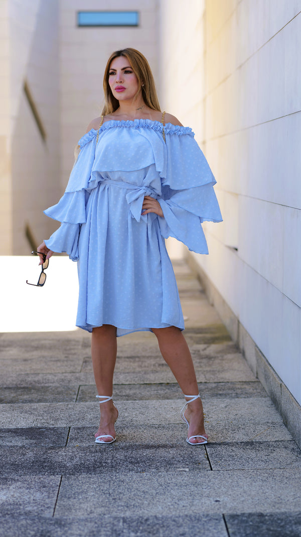 Vestido Blessed Boho Blue